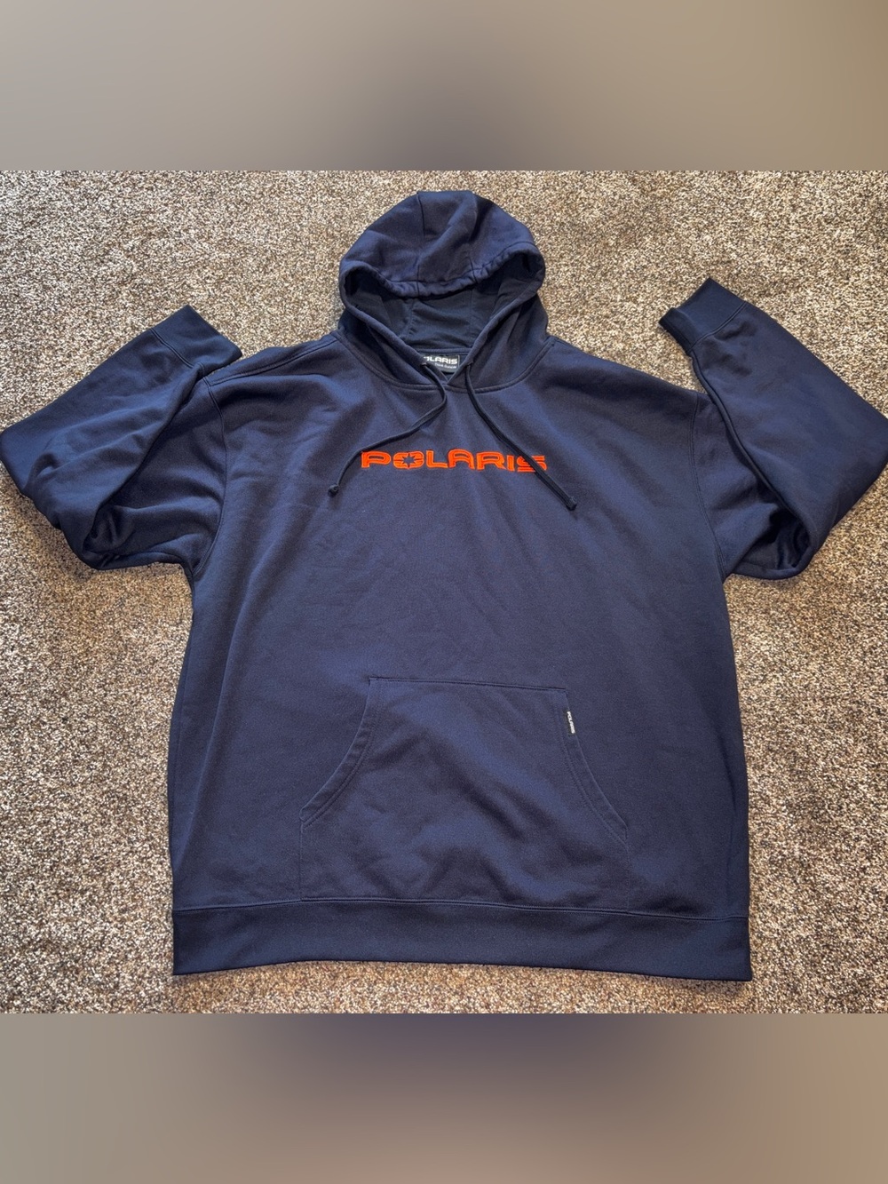 Polaris Navy Blue Hoodie Sweatshirt Men’s 3XL Front Pocket EUC